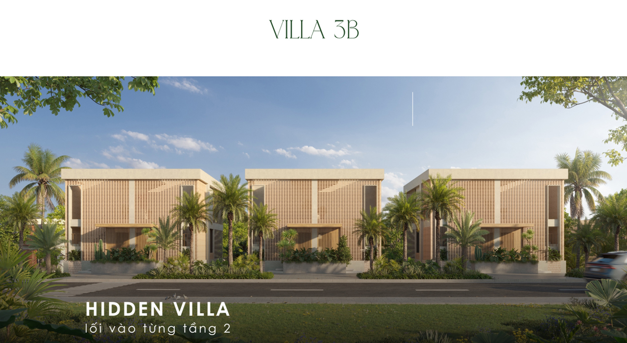 Thiết kế hidden villa 3B