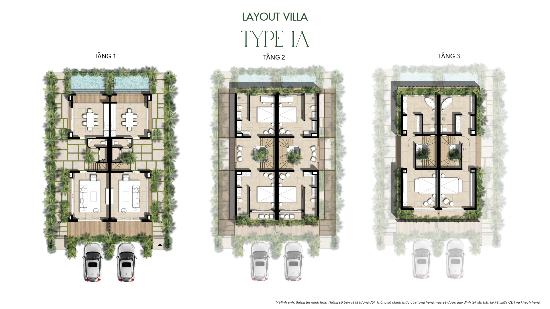 Layout villa 1A La Tiên Villa