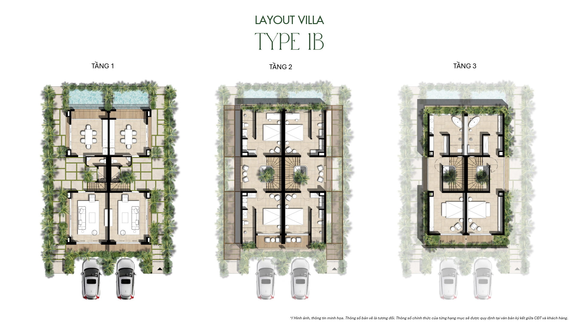Layout villa 1B La Tiên Villa