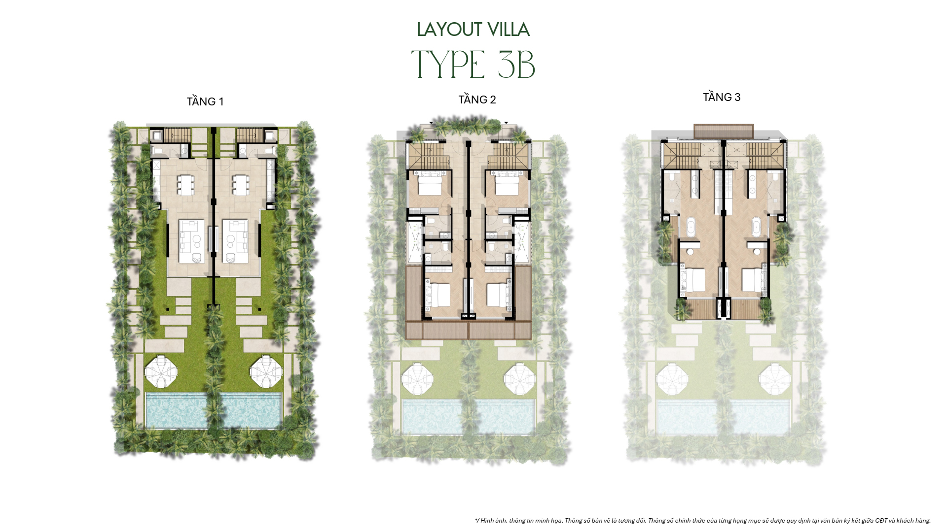 Layout villa 3B