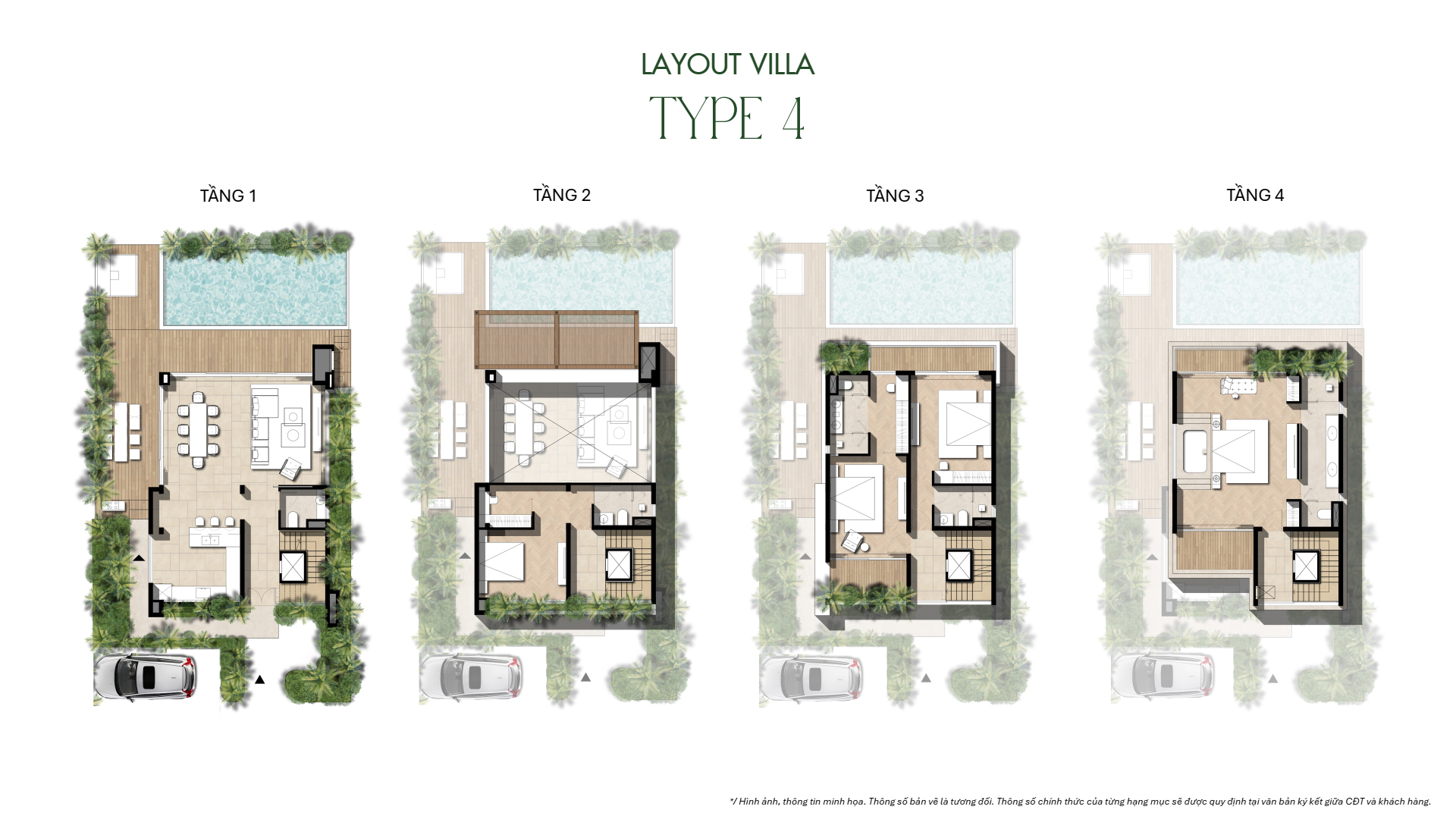 Layout villa type 4