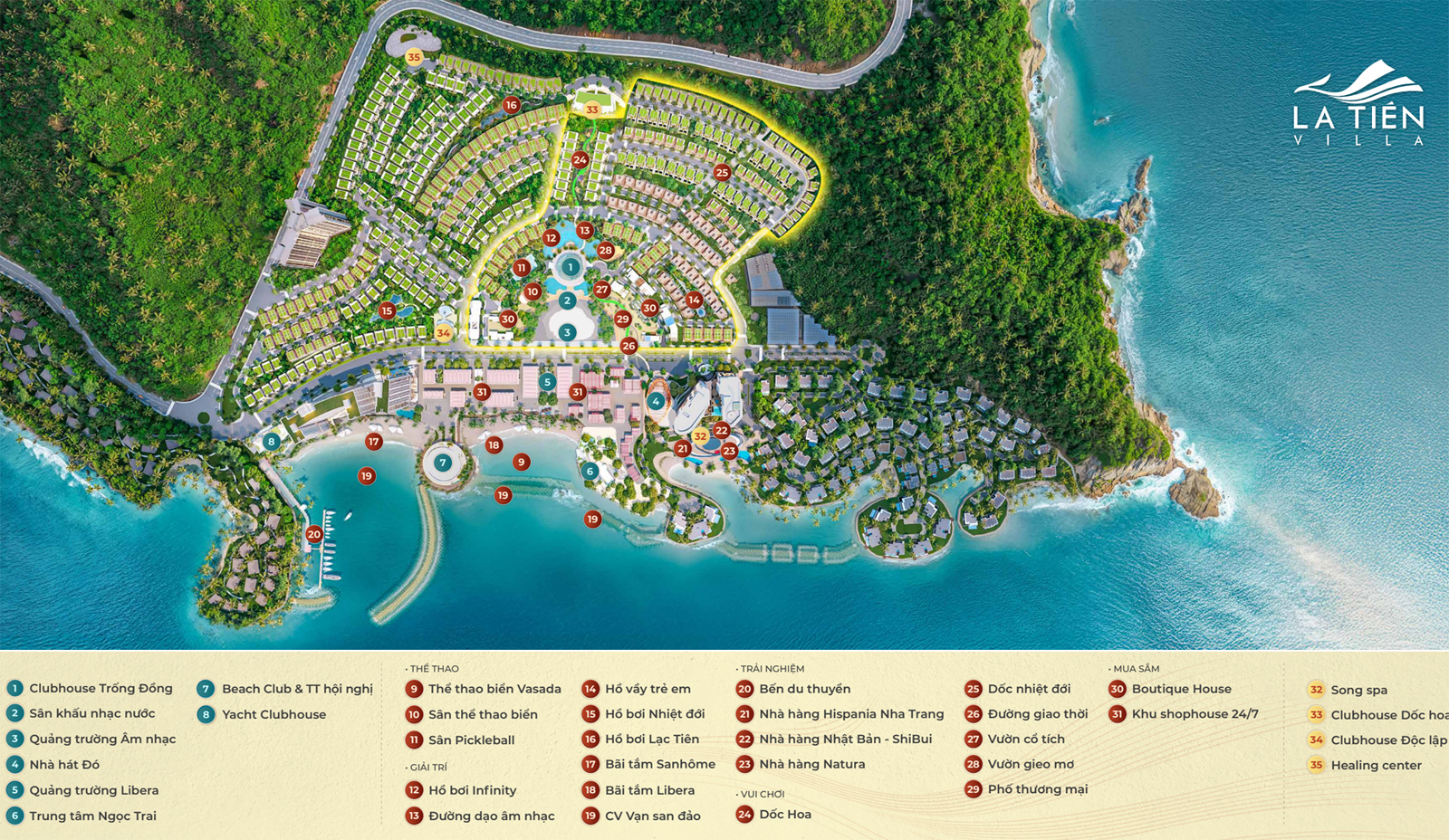 Mặt bằng tổng thể khu Zone 3 La Tiên Villa