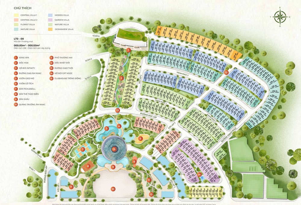 Mặt bằng La Tiên Villa